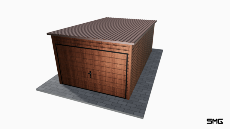 Garaż Premium 3x5 m spad do tyłu
