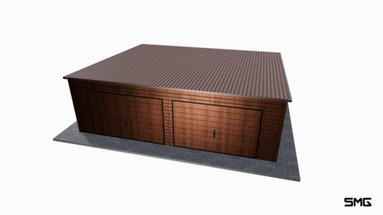 Garaż Premium 7x6 m spad do tyłu