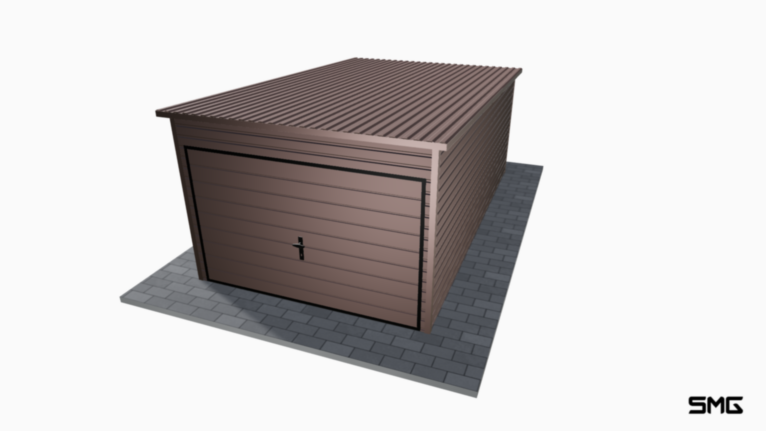 Garaż Premium BTX 3x5 m spad do tyłu