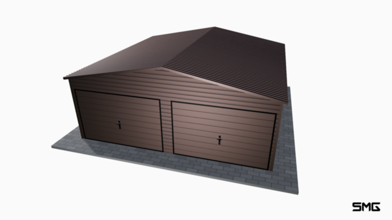 Garaż Premium BTX 6x6 m dwuspad