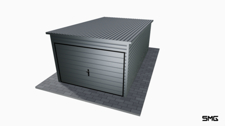 Garaż Premium RAL 3x5 m spad do tylu 