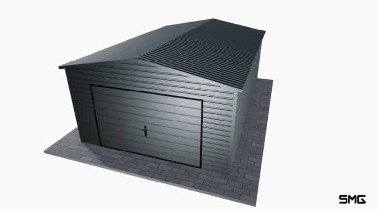 Garaż Premium RAL 4x6 m dwuspad