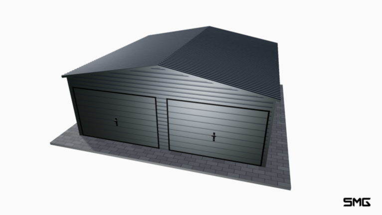 Garaż Premium RAL 6x6 m dwuspad