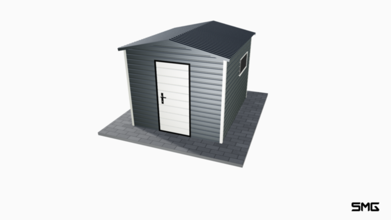 schowek ogrodowy RAL 2.5x3 m dwuspad