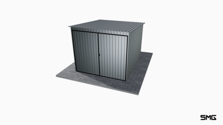 Schowek ogrodowy RAL 2.5x3 m spad do tyłu